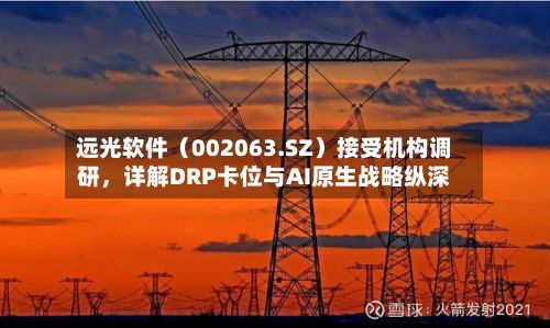 远光软件（002063.SZ）接受机构调研，详解DRP卡位与AI原生战略纵深-第2张图片