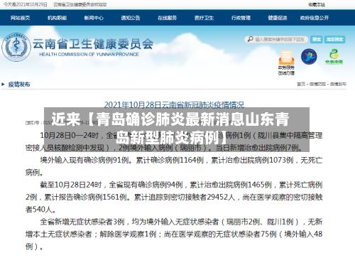 近来【青岛确诊肺炎最新消息山东青岛新型肺炎病例】-第2张图片