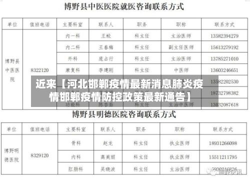 近来【河北邯郸疫情最新消息肺炎疫情邯郸疫情防控政策最新通告】-第2张图片