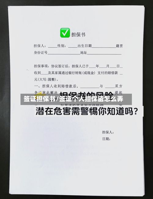签证担保书/签证个人担保函怎么弄-第2张图片