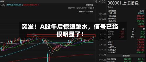 突发！A股午后惊魂跳水	，信号已经很明显了！-第2张图片