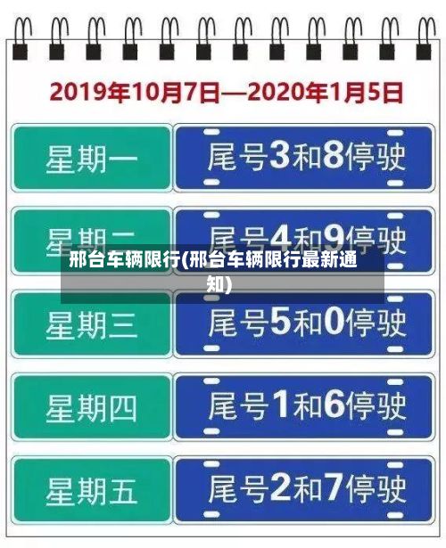 邢台车辆限行(邢台车辆限行最新通知)