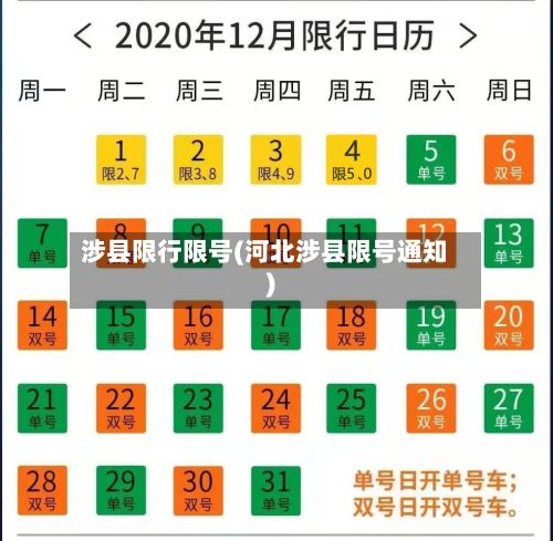 涉县限行限号(河北涉县限号通知)