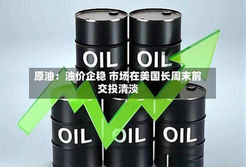 原油:油价企稳 市场在美国长周末前交投清淡