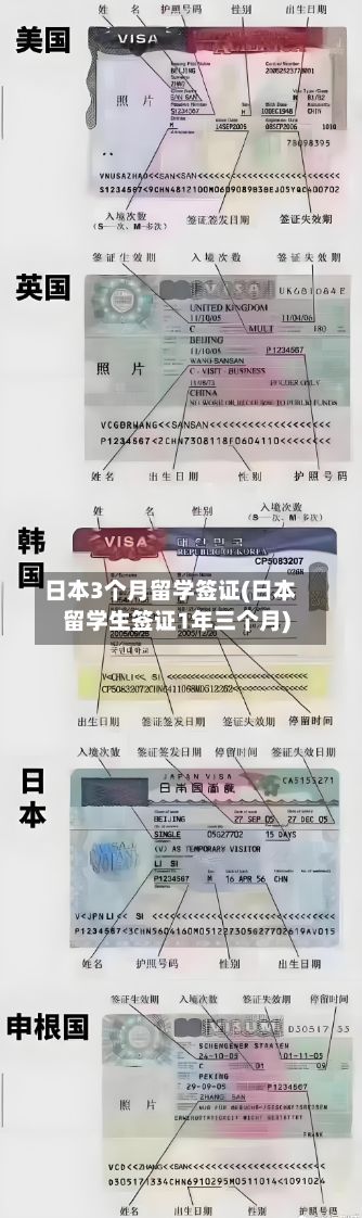 日本3个月留学签证(日本留学生签证1年三个月)-第2张图片