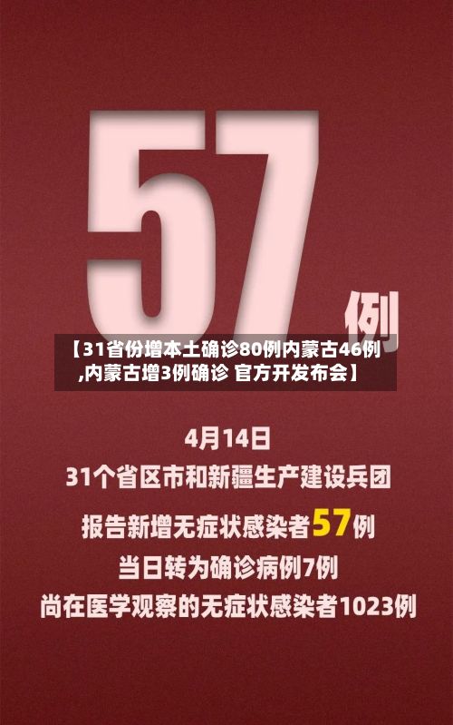 【31省份增本土确诊80例内蒙古46例,内蒙古增3例确诊 官方开发布会】-第3张图片