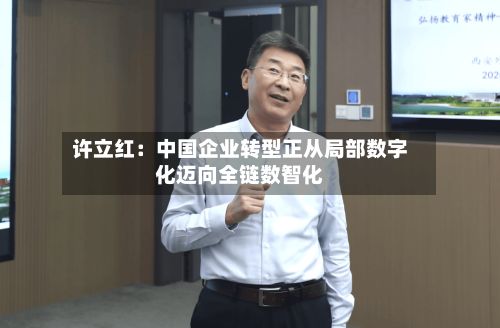 许立红:中国企业转型正从局部数字化迈向全链数智化-第2张图片