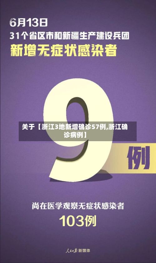 关于【浙江3地新增确诊57例,浙江确诊病例】
