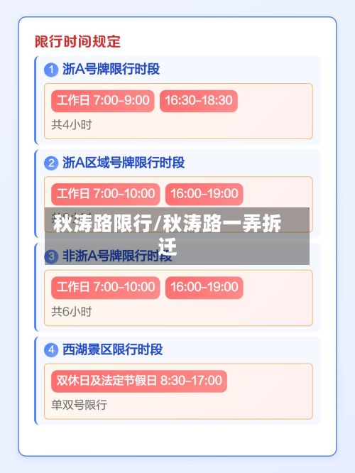 秋涛路限行/秋涛路一弄拆迁