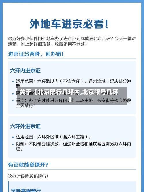关于【北京限行几环内,北京限号几环】