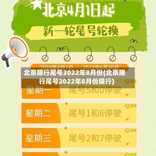 北京限行尾号2022年8月份(北京限行尾号2022年8月份限行)-第2张图片