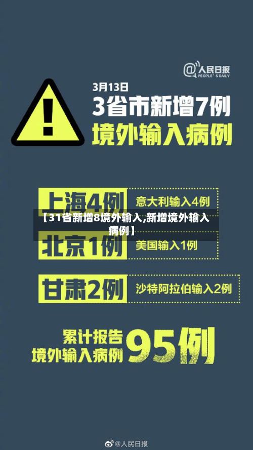 【31省新增8境外输入,新增境外输入病例】
