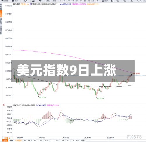 美元指数9日上涨