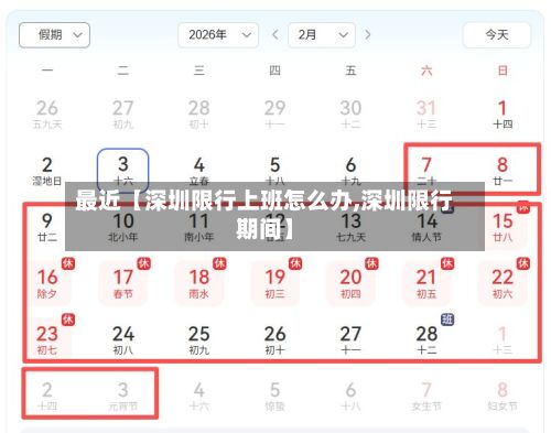 最近【深圳限行上班怎么办,深圳限行期间】-第2张图片