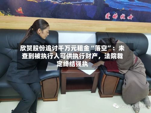 欣贺股份追讨千万元租金“落空	”：未查到被执行人可供执行财产，法院裁定终结强执-第3张图片