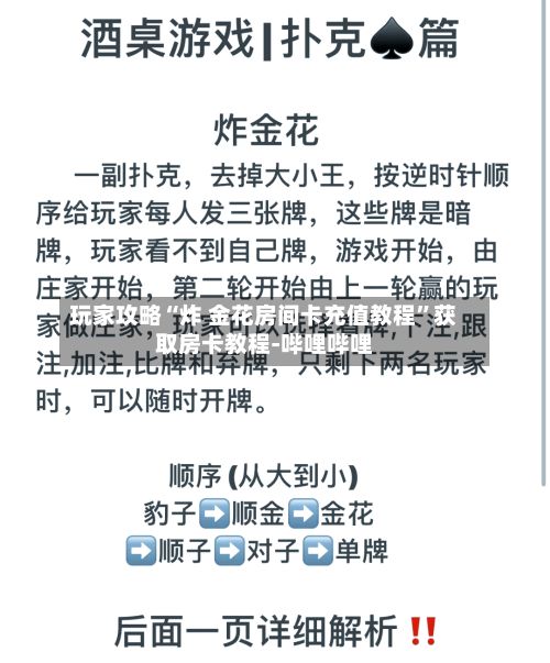 玩家攻略“炸 金花房间卡充值教程”获取房卡教程-哔哩哔哩-第2张图片