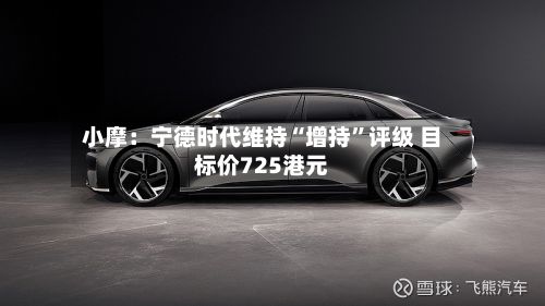 小摩：宁德时代维持“增持”评级 目标价725港元-第1张图片