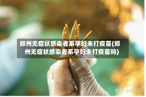 郑州无症状感染者系孕妇未打疫苗(郑州无症状感染者系孕妇未打疫苗吗)-第2张图片