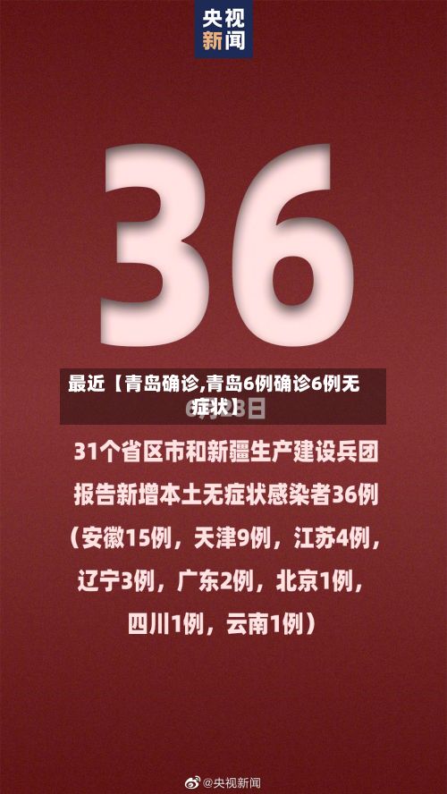 最近【青岛确诊,青岛6例确诊6例无症状】-第2张图片