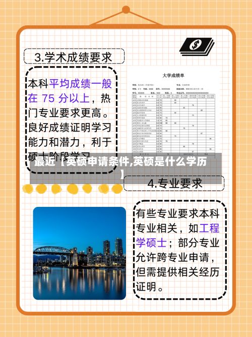 最近【英硕申请条件,英硕是什么学历】