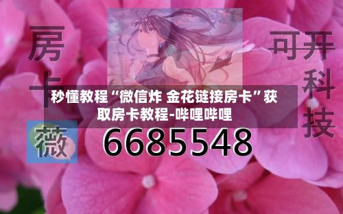 秒懂教程“微信炸 金花链接房卡”获取房卡教程-哔哩哔哩