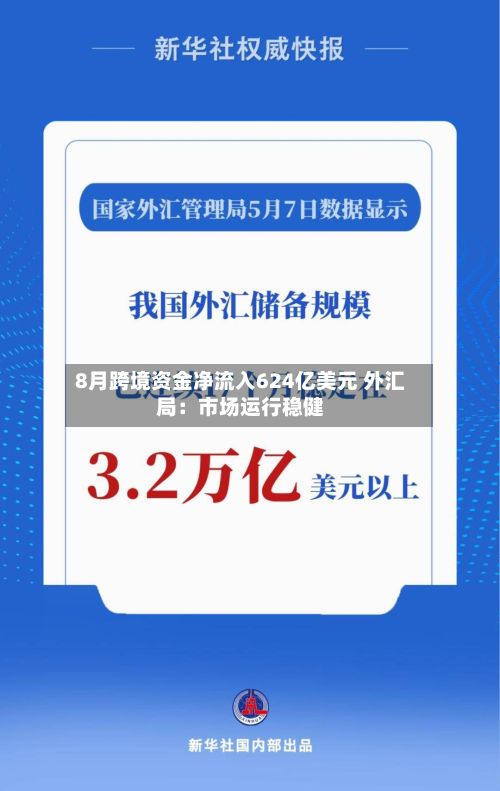 8月跨境资金净流入624亿美元 外汇局:市场运行稳健