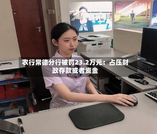 农行常德分行被罚23.2万元:占压财政存款或者资金