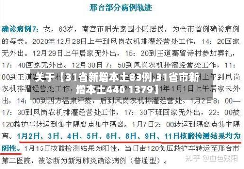 关于【31省新增本土83例,31省市新增本土440 1379】-第3张图片
