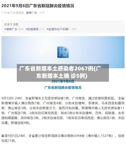 广东省新增本土感染者2067例(广东新增本土确 诊5例)-第2张图片