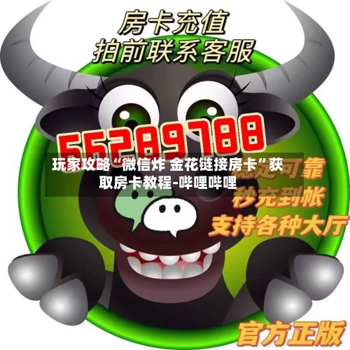 玩家攻略“微信炸 金花链接房卡”获取房卡教程-哔哩哔哩