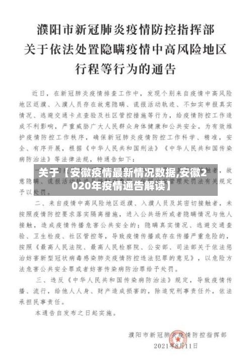 关于【安徽疫情最新情况数据,安徽2020年疫情通告解读】-第2张图片