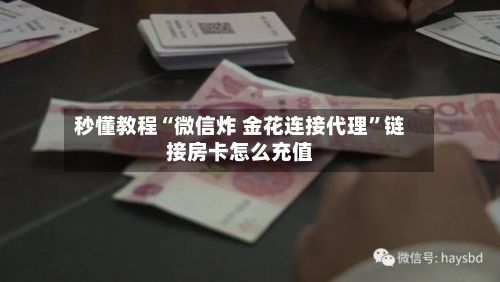 秒懂教程“微信炸 金花连接代理”链接房卡怎么充值-第2张图片