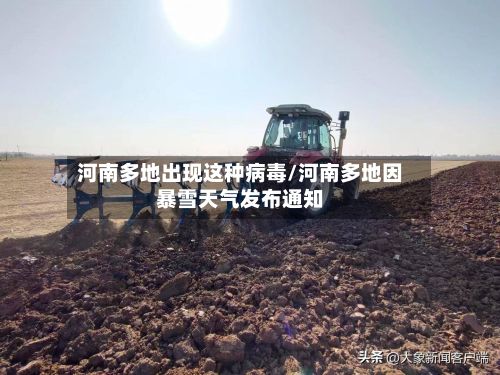 河南多地出现这种病毒/河南多地因暴雪天气发布通知