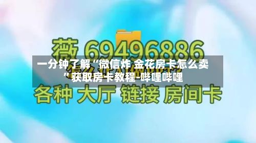 一分钟了解“微信炸 金花房卡怎么卖”获取房卡教程-哔哩哔哩-第2张图片