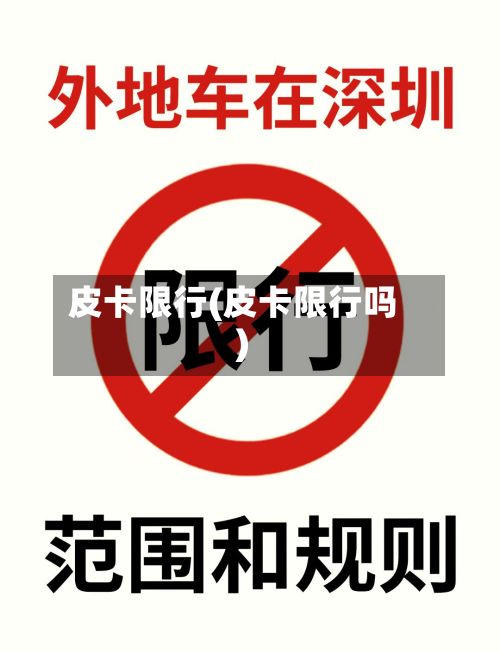 皮卡限行(皮卡限行吗)-第3张图片