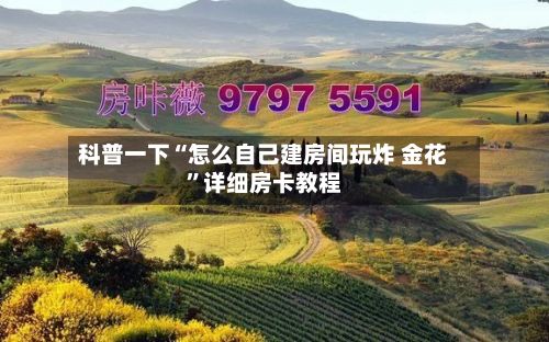 科普一下“怎么自己建房间玩炸 金花”详细房卡教程-第2张图片