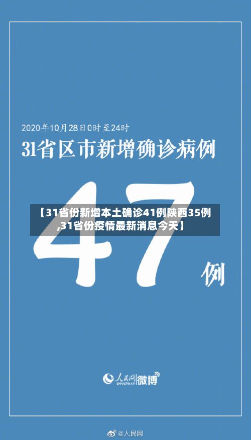 【31省份新增本土确诊41例陕西35例,31省份疫情最新消息今天】-第1张图片