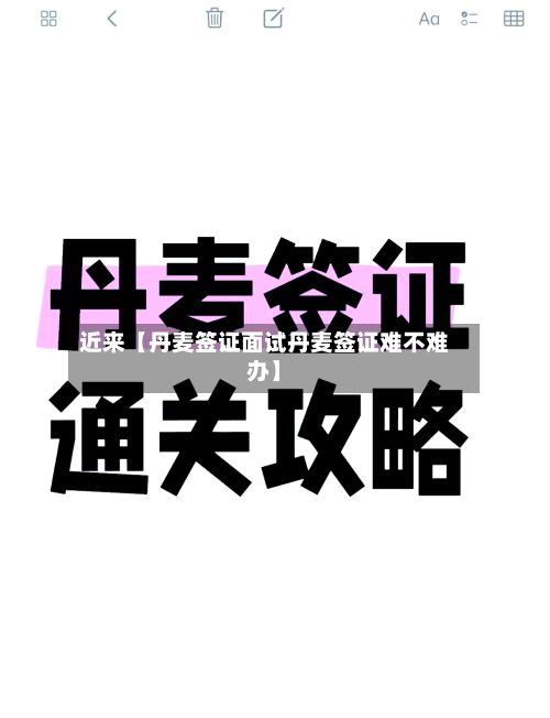 近来【丹麦签证面试丹麦签证难不难办】-第2张图片