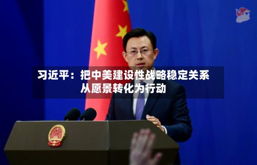 习近平:把中美建设性战略稳定关系从愿景转化为行动