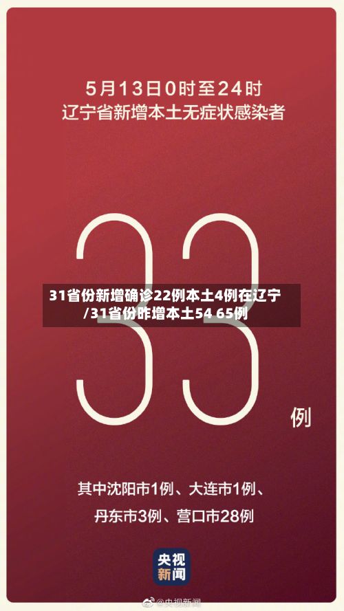 31省份新增确诊22例本土4例在辽宁/31省份昨增本土54 65例-第2张图片
