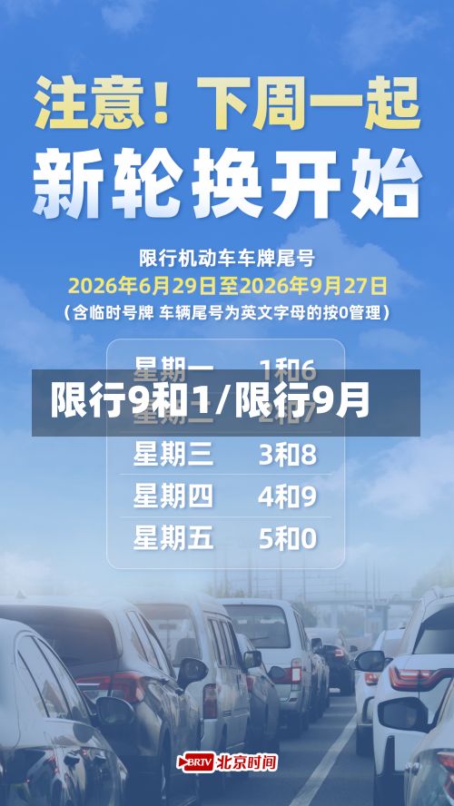 限行9和1/限行9月