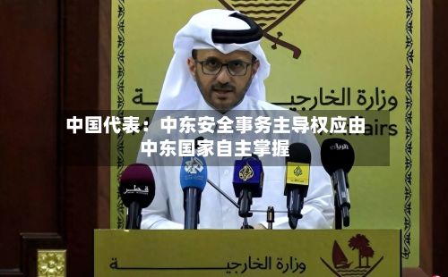 中国代表:中东安全事务主导权应由中东国家自主掌握-第3张图片