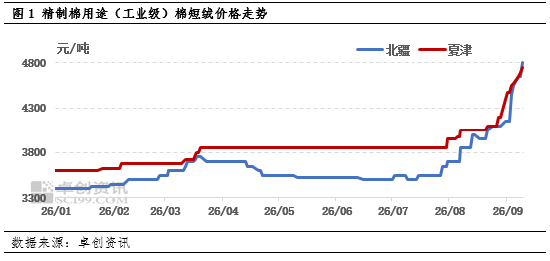 利多支撑与需求抑制并存 棉短绒价格继续上涨空间收窄